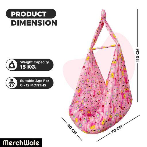 NHR New Born Baby Cotton Hanging Cradle Jhula Jhoola Bed Bedding Set