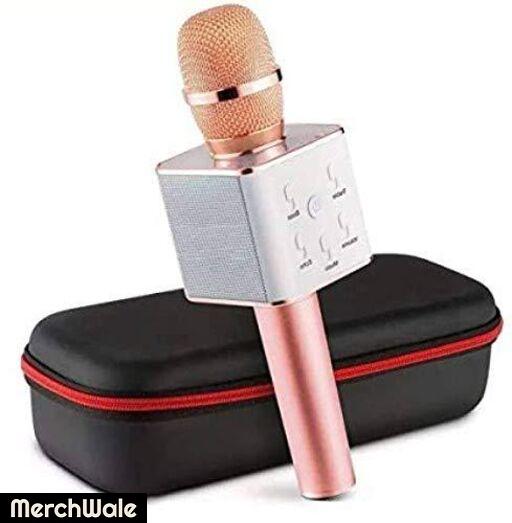 Q7 Wireless Handheld Bluetooth mic With Audio Recording and Karaoke