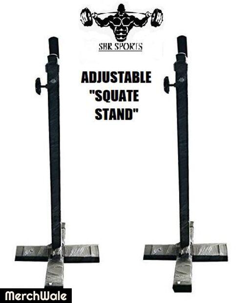 SBR SPORTS'' Adjustable, Squat Stand for Home Gym, bar Stand for Gym, Gym Stand for Barbell