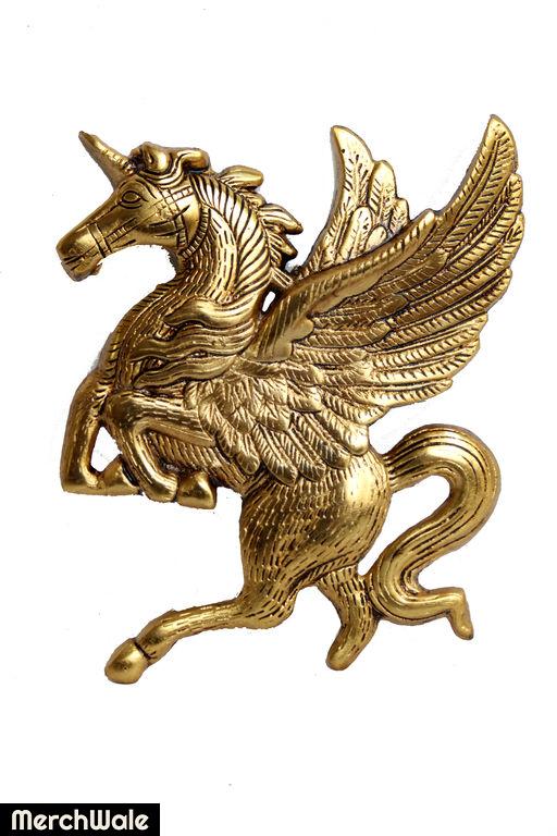 Brass Wall Hanging Flying Angel Horse Statue Wall Decorative Home ...