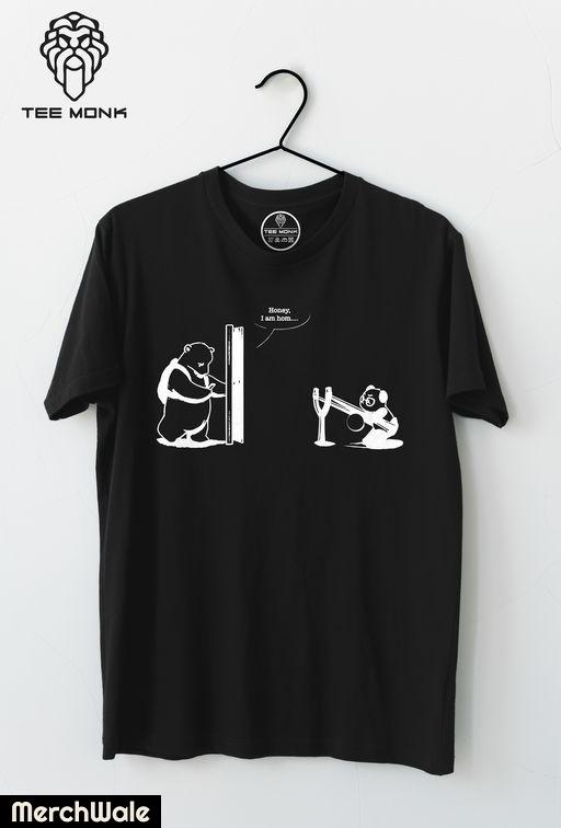 Simple black men's tee mockup